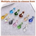 thumbnail image 4 of Uxcell 10PCS 38mm Crystal Suncatcher 1 Leaves Prism Chandelier Pendants for Home Garden DIY Decoration [Sapphire Blue], 4 of 6