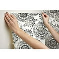 thumbnail image 3 of RoomMates RMK11723WP Papier Peint Médaillon Boho Noir Autocollant, 3 of 8
