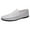 White, variant on Men's Driving Moccasin Shoes Spring Autumn Flat Sole Slip-On Loafers All-Terrain Comfort Microfiber Leather Boat Deck Traction Business Casual Shoes Black