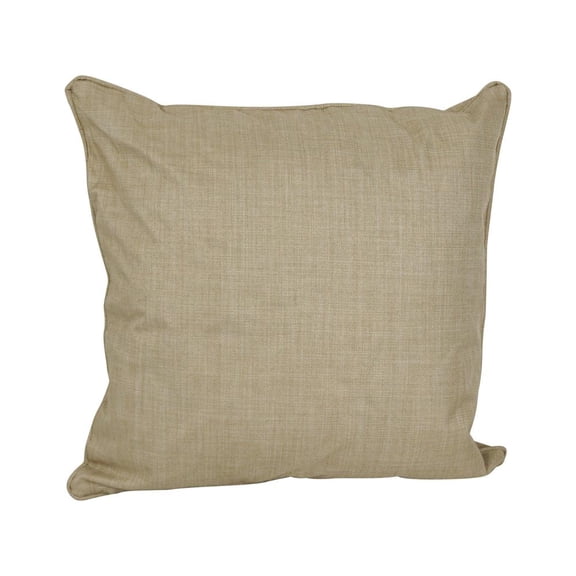 25-inch Double-corded Spun Polyester Square Floor Pillow with Insert, Sandstone