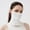 White, variant on Sun Protective Scarf For Women Men UPF 50+ Lightweight Breathable Outdoor Sports Scarf For Summer Hiking Running Travel Womens Shawls And Wraps with Sleeves Neck Scarf Women Hair Shawl Scarf Women