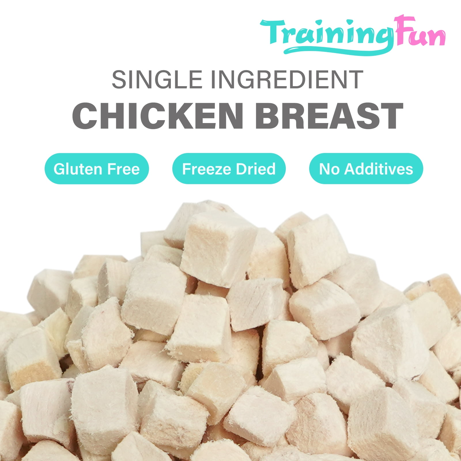 Trainingfun Edilbe Freeze Dried Chicken Cubes