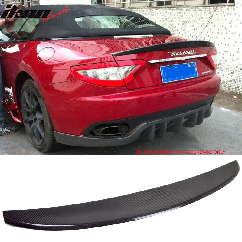 Ikon Style Carbon Fiber 2009 2010 2011 2012 2013 CF Rear Wing by IKON MOTORSPORTS Trunk Spoiler Fits 2008-2014 Maserati Gran Turismo