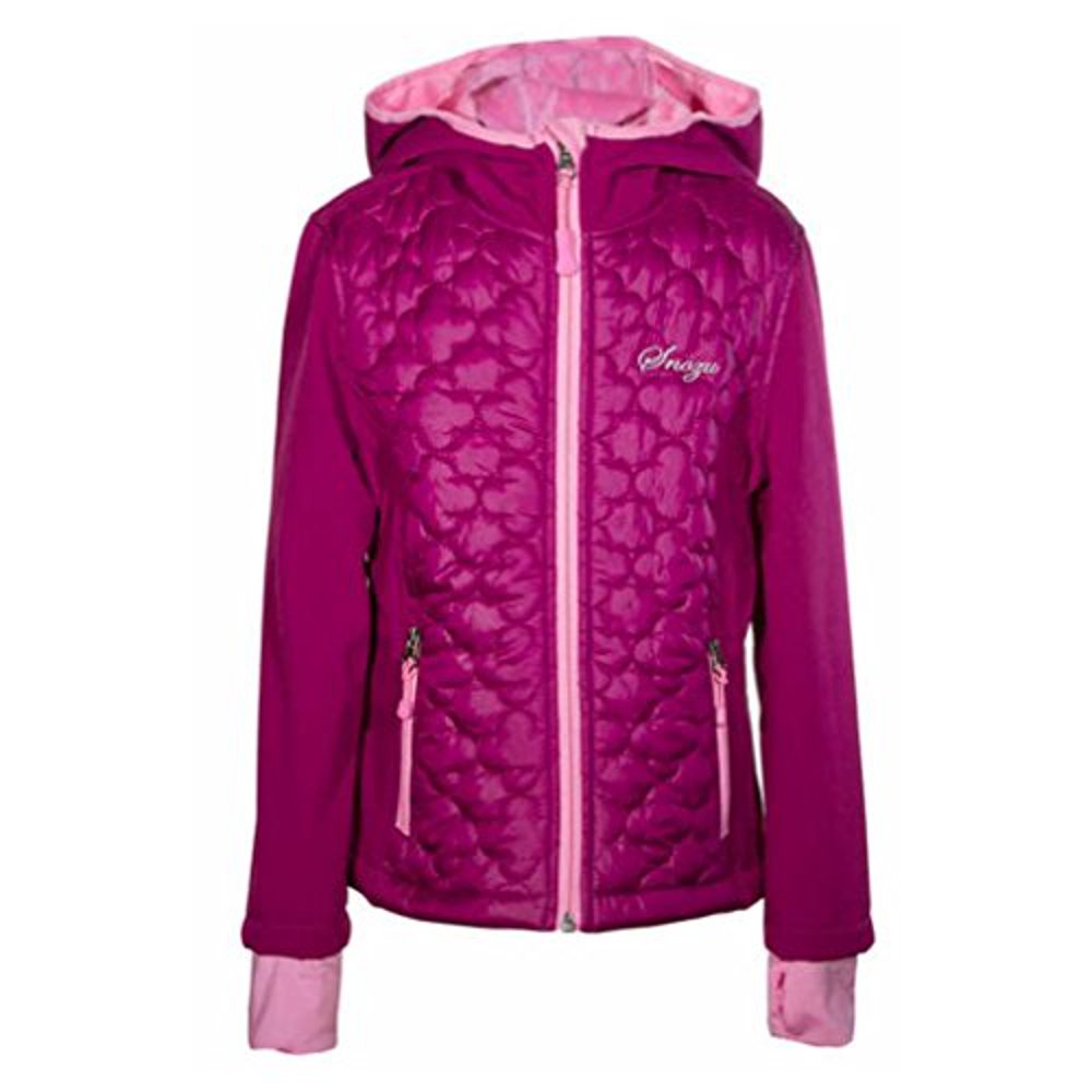 Snozu Snozu Girls' Softshell Jacket, Berry (Large (14/16)) Walmart
