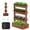 Red-18 x 30 x 55in, 4 Tier, variant on NAIZEA Vertical Wooden Raised Garden Bed, 5 Tier Garden Planters Freestanding Wood Plant Stand Flower Rack Wooden Planter Box for Plants Herbs Flowers Vegetables Outdoor Indoor Gardening