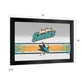 thumbnail image 2 of San Jose Sharks Logo Ready-To-Hang Black Framed Wall Mirror, 2 of 4
