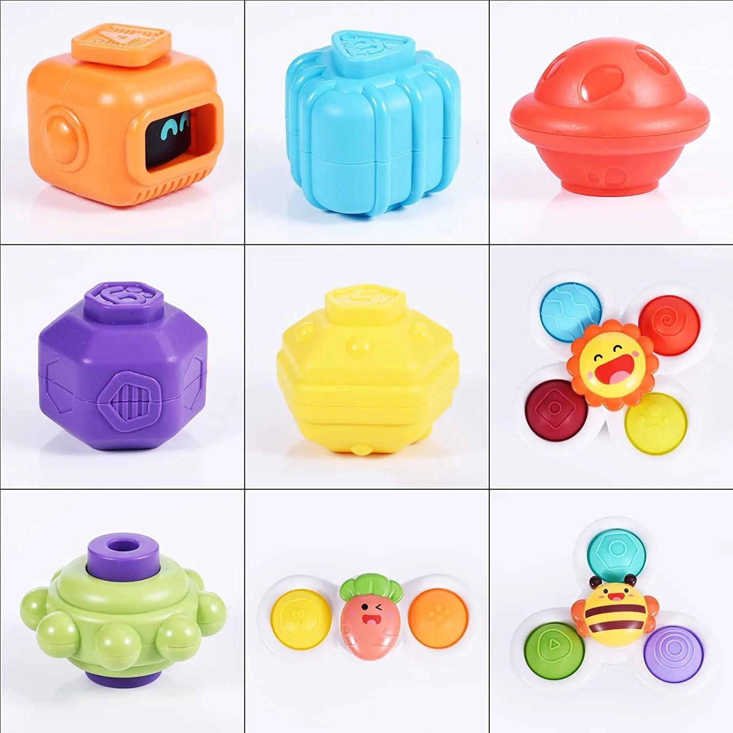BPA Free Silicone Made Baby Shape Sorter Travel Sensory Toys for 1-3 Age Kids Motor Skills Hand-Eye Coordination