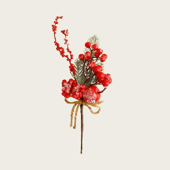 Artificial Christmas Picks with Berries,Holiday Greenery Stems for Floral Arrangements,DIY Crafts,Christmas Tree Decorations,Winter Centerpieces and Home Holiday Decor, Pine Branches
