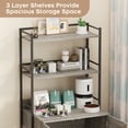 thumbnail image 4 of Cat Litter Box Enclosure Walmart - Modern Hidden Cabinet with 3 Storage Shelves & Doors - Grey Ventilated Wooden Cat House - Fits Most Litter Boxes - Two-Layer Rack, 4 of 8