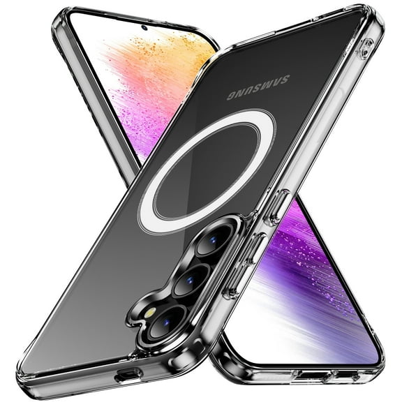 Nakedcellphone Transparent Series for Samsung Galaxy S25 Plus 5G Phone Case, Clear Acrylic - Compatible with MagSafe