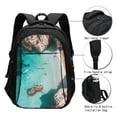 thumbnail image 3 of Balery Turquoise Beach Kayaking Mochila con carga USB para hombre y mujer - Mochila impermeable y antirrobo para laptop con puerto USB para viajes, trabajo, 3 of 7