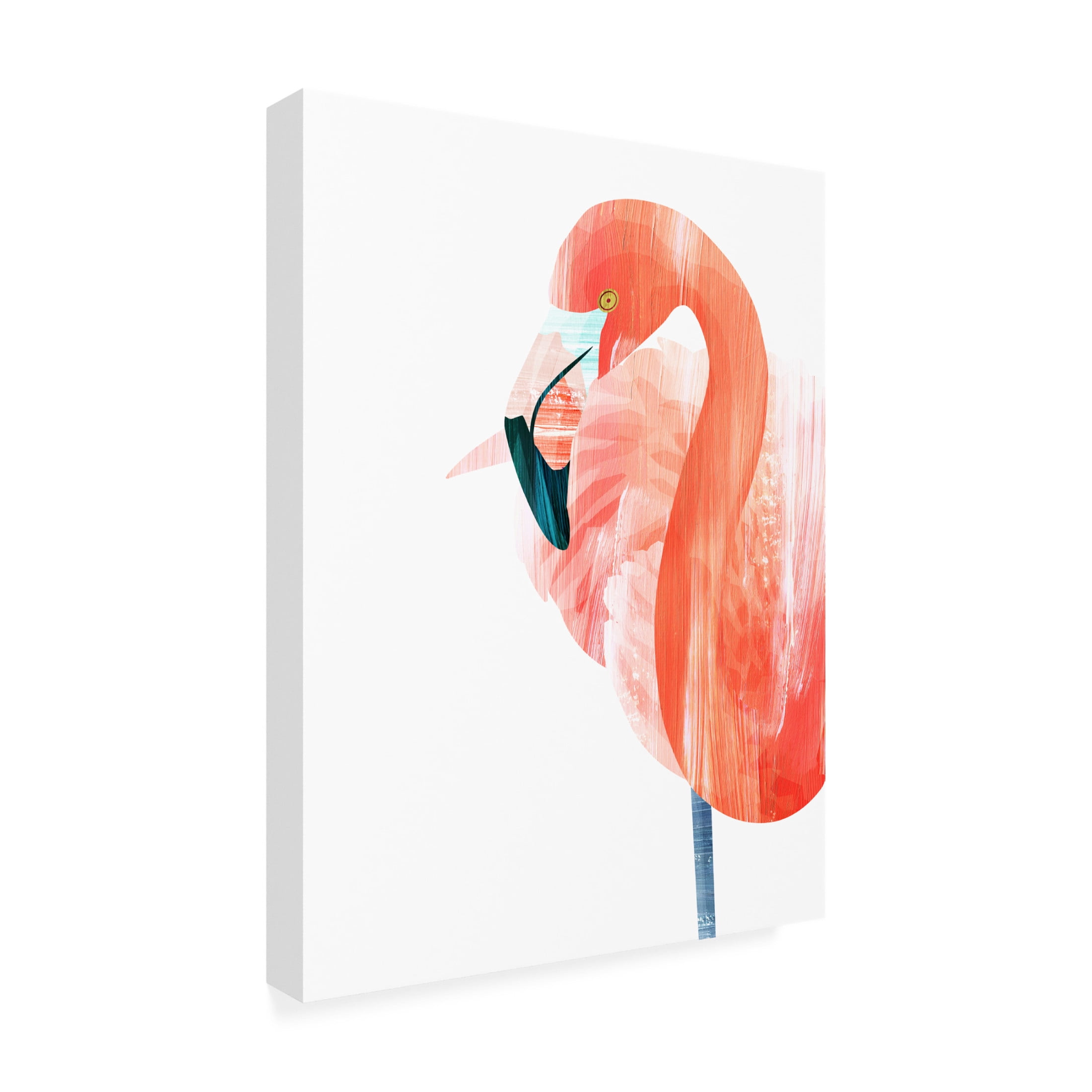Trademark Fine Art Goed Blauw Pink Lady Canvas Wall Art