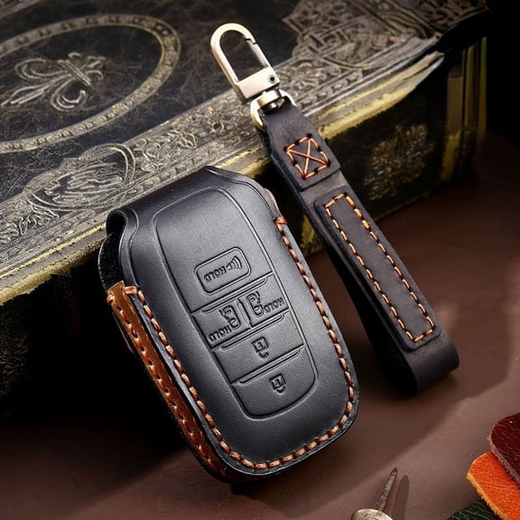 Leather key case suitable for Toyota Senna key case leather high-end car key case