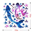 thumbnail image 2 of Coofit Wall Sticker Creative Fashion Mermaid Design Plastic Wall Decal Window Sticker, 2 of 7