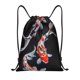 thumbnail image 1 of Fotbe Tricolor Koi Fish Trio Bolsa Mochila con Cordón Estampada, Bolsa de Gimnasio Deportiva, Bolsa Cinch, Bolsa con Cordón para Hombres y Mujeres-Small, 1 of 6