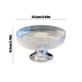thumbnail image 3 of Cagogo Transparent Fruit Tray, Clear Plastic Snack Candy Nut Storage Box for Living Room, Large Capacity 9.65 Inch Square Serving Tray for Coffee Table, Kitchen Countertop, Party, Dining Table,, 3 of 6