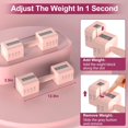 thumbnail image 4 of Feisi Sport Adjustable Dumbbells Set, 3-11 lbs, Home Gym, Full Body Workout, Pink, 2 Count, 4 of 6