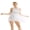 White, variant on renvena Women Girls Lyrical Dance Costume Sweetheart Sequins Ballet Dance Dress High Low Skirt