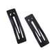 thumbnail image 4 of Clips de Broche de Metal Negro Piezas Pasadores para El Cabello de Bricolaje Diapositivas Arcos Blancos Rectángulo 3.1 " Hugo Clip de pelo Snap Negro, 4 of 4