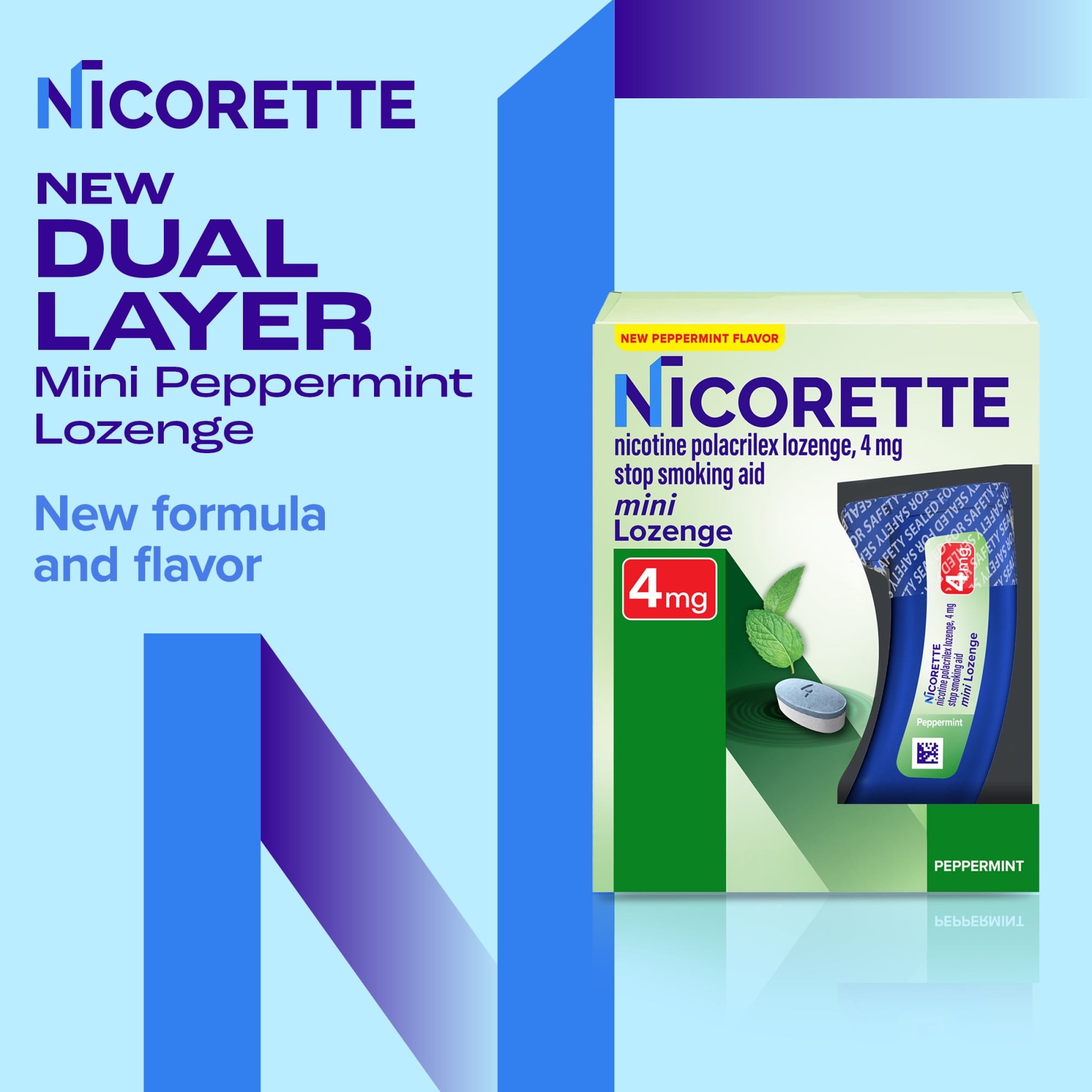 Nicorette Mini Nicotine Lozenges, 4 Mg Stop-Smoking Aid