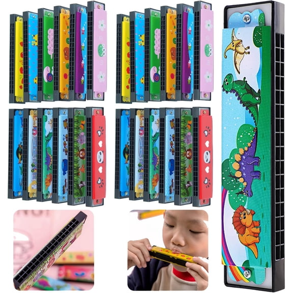 Harmonica Bertork Kids, paquete de 24 obsequios de fiesta para niños pequeños