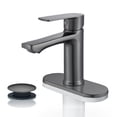 thumbnail image 1 of BELZ Grifo de Fregadero de Baño de Cascada de Metal, Grifo de Inodoro de una Sola Manija para Tocador de 1 O 3 Agujeros con Placa de Cubierta y Desague Emergente, 1 of 9