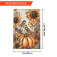 thumbnail image 3 of YladaFaie Floral Garden Flag Autumn Sunflowers Decorative Welcome Halloween Garden Flag Double Sided Pumpkin Party Small Yard Outdoor Decoration 12 x 18 Inch, 3 of 7