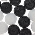 thumbnail image 4 of Jeu de dames empilables en plastique noir et blanc, jeu de dames avec boîte transparente, pour les enfants de 3 ans et plus, 4 of 4
