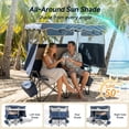 thumbnail image 4 of ABORON Oversized Loveseat Camping Chair for Two with Detachable Cooler Bags, UPF 50+ Canopy, Portable Folding Canopy Camping Chair with Cup Holders, Double Camping Chair for Outdoor Beach Lawn Picnic, 4 of 8
