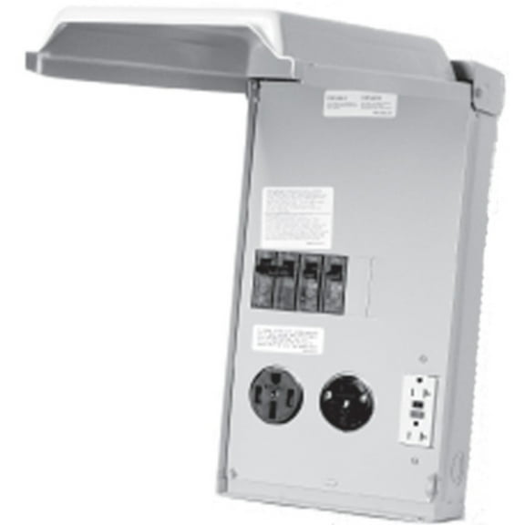 Midwest Electric U075CP6010 100 Amp Outlet Box with GFCI - 120/240V
