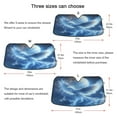 thumbnail image 5 of ALAZA Phoenix Windshield Sun Shade Car Foldable Sun Visor Block UV Rays Protector 57"x31.5", 5 of 8
