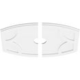 thumbnail image 2 of 26"W x 17 3/8"H x 3"ID x 14"C x 1"P Kailey Architectural Grade PVC Contemporary Ceiling Medallion, Two Piece, 2 of 11