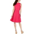 thumbnail image 3 of Michael Kors Womens Laced Sweater Dress, Pink, X-Large, 3 of 3