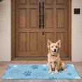 thumbnail image 4 of Blue Dog Paw Footprint Door Rugs,Washable Non Slip Door Mats Indoor,Decorative Door Mats,Entry Mat Indoor for Entrance,Bedroom,Kitchen,Bathroom,16"x47", 4 of 6