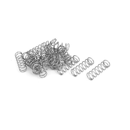 

0.7mmx8mmx25mm 304 Stainless Steel Compression Springs 20pcs