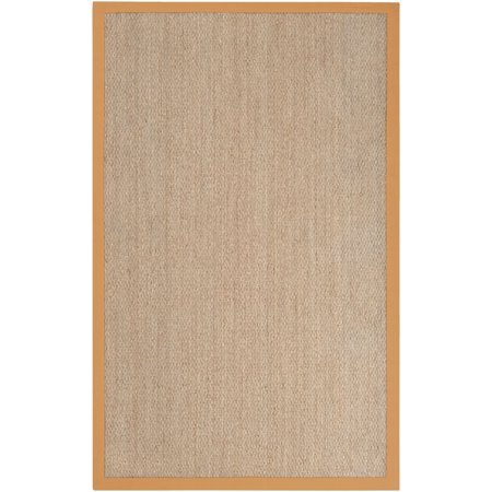Natural Fiber Fawn Collection Area Rug in Multiple Color and Rectangle Shape