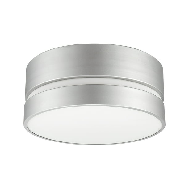 Globe Electric Belamy 2 Light Matte Silver Flush Mount Ceiling With Frosted Glass Shade 60367 Com - Globe Electric Led Ceiling Light