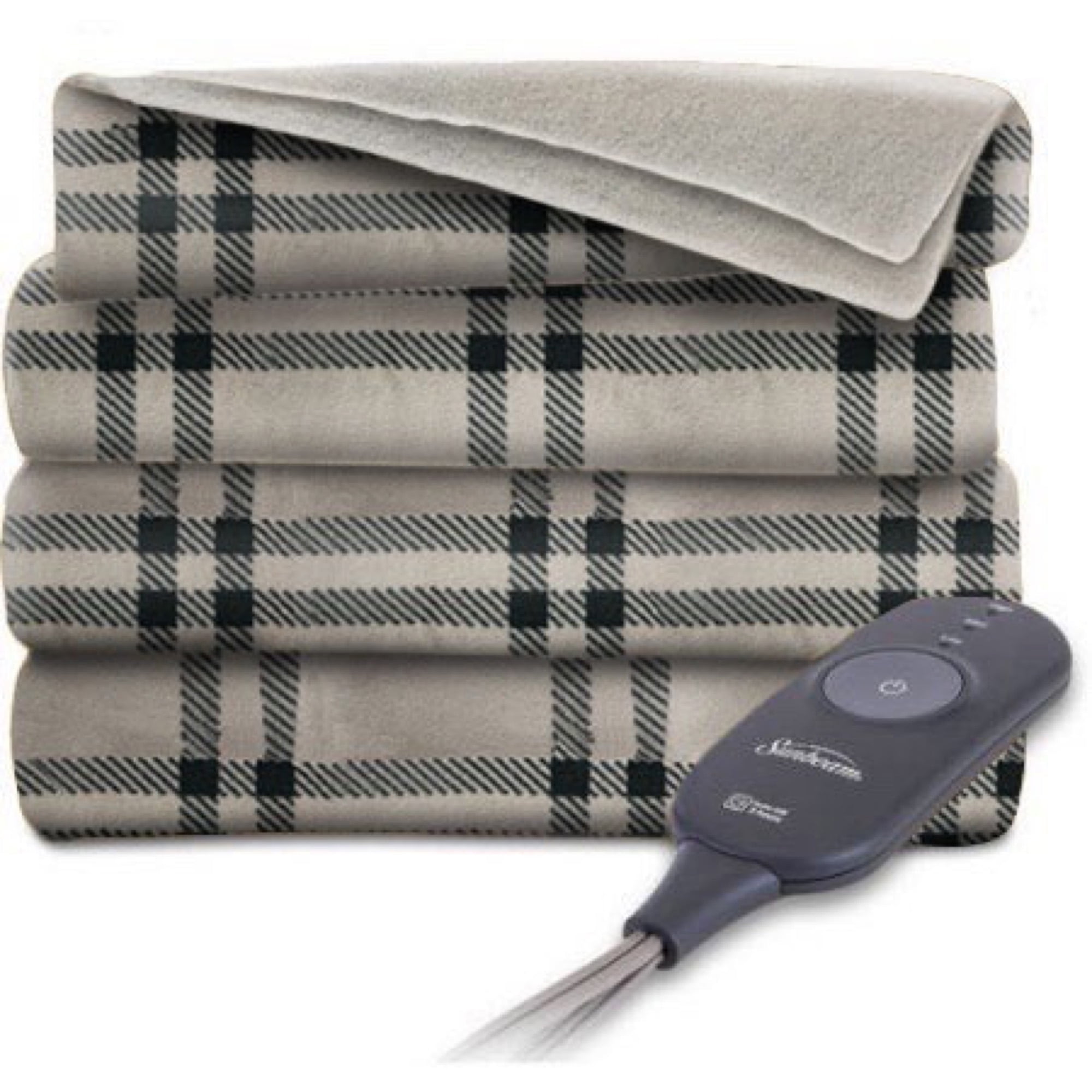 Sunbeam Heated Electric Fleece Throw Blanket with 3 Heat Settings, 60