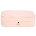 thumbnail image 1 of Portable Jewelry Box Earring Ear Stud Ring Necklace Holder Storage Organizer Case (Pink), 1 of 12