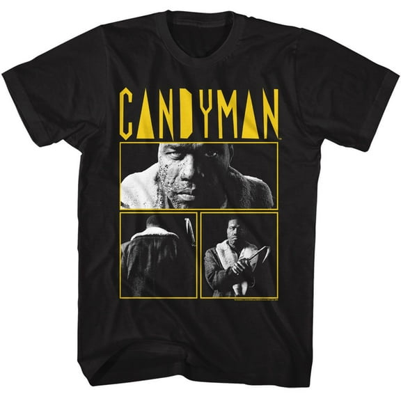 Candyman 3 Photo And Logo Black Adult T-Shirt Xl