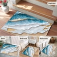 thumbnail image 6 of Coastal Beach 2'x3' Washable Rug, Nautical Ocean Blue Beige Seaside Non-Slip Soft Doormat Area Rugs for Entrance Bathroom Bedsides, Carpet for Kitchen Bedroom, Entryway Floor Mat, 6 of 9