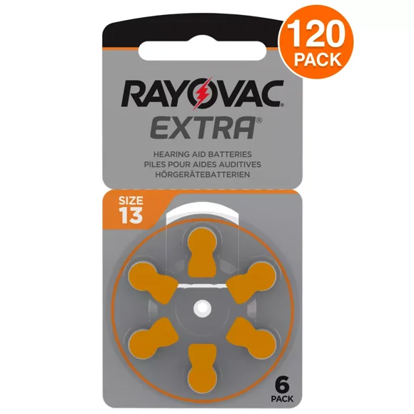Rayovac Extra Size 13 Hearing Aid Batteries (120 Pack)