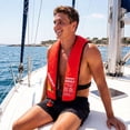thumbnail image 2 of Nnndbs Automatic Inflatable Life Jacket for Adults, Self Inflating PFD Life Vest with CO2 Cartridge, Lightweight Compact for Kayak Fishing Boating, 2 of 4