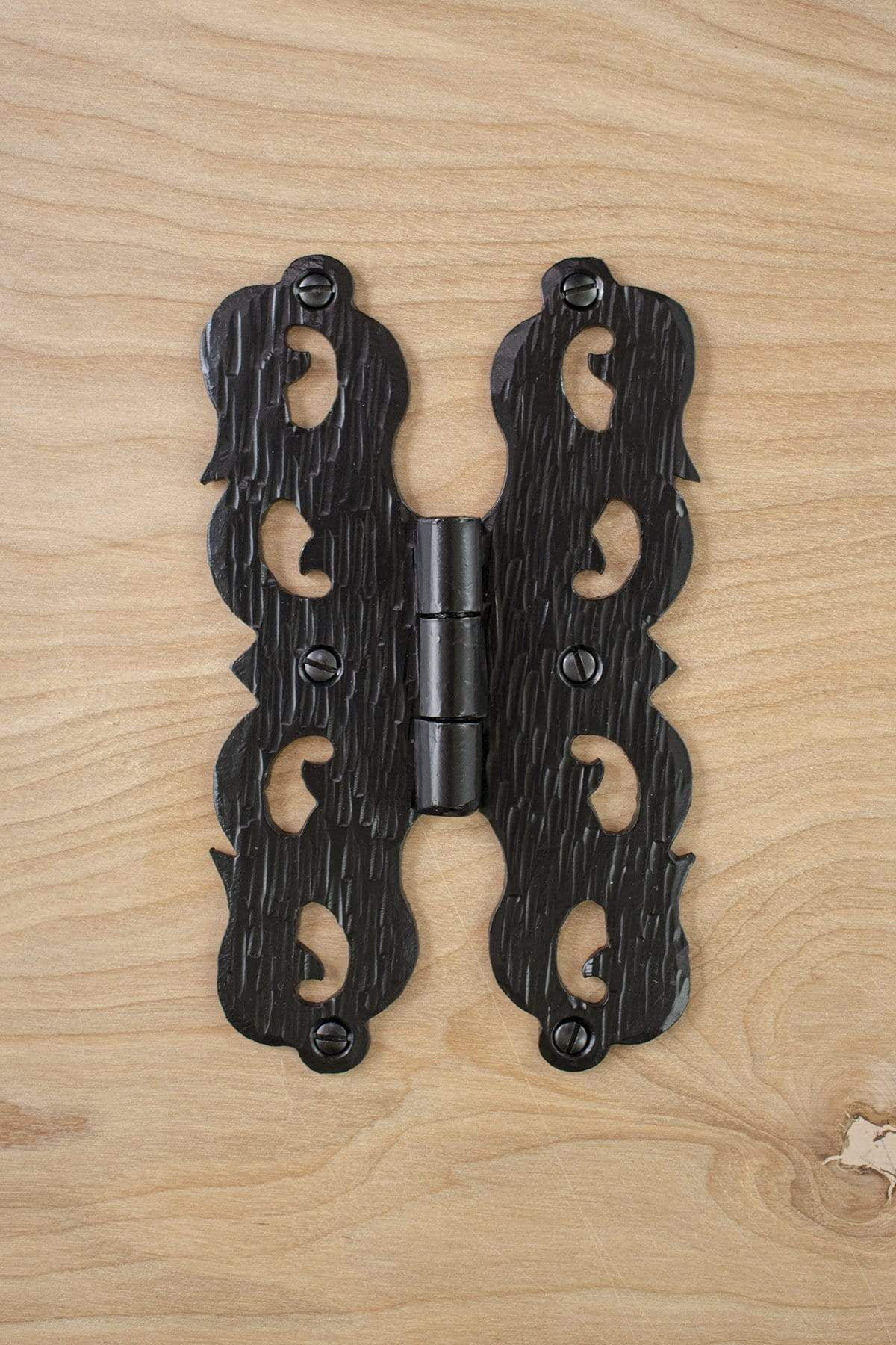 6” Hand Flush Mount Iron Decorative Butterfly Hinge for