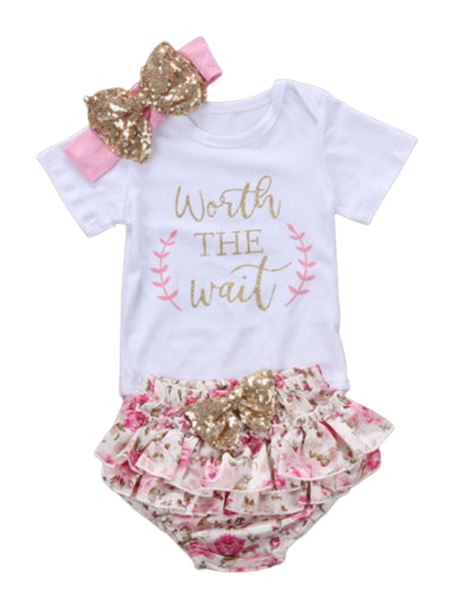 Infant Baby Girl Lace Floral Romper Jumpsuit Bodysuit Outfits Sunsuit Costume BS 