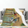 thumbnail image 3 of Cuphead Blanket Cartoon Flannel Throw Blankets Ultra Soft Flannel Lightweight Throws for Couch Bed Plush Fuzzy Microfiber Warm Thermal All Seasons Use 50”x40", 3 of 8