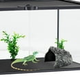 thumbnail image 6 of Bearded Dragon Tank Carpet, 17.7 x 39.3" Premium Reptile Terrarium Liner Substrate for Leopard Gecko, Snake, Lizard and Tortoise, Non-Adhesive Reptile Mat Bedding for Reptile Tank-Black, 6 of 7