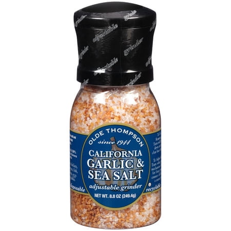 Olde Thompson California Garlic & Sea Salt Grinder, 8.8 Ounce