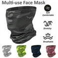 thumbnail image 2 of LNGOOR Multi-Use Neck Gaiter Face Mask Biker Snood Scarf Neck Tube Balaclava Outdoor Sports Cycling Breathable Cooling Hiking Walking Wristband Headband Camouflage Green, 2 of 5