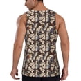 thumbnail image 3 of Xecao Vector Butterflies Men's Tank Top Workout Quick Dry Sleeveless Gym Jogging Muscle Shirts Summer Swim Beach Tops, 3 of 9